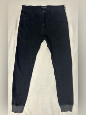 ZANEROBE Sureshot Jogger Pants Mens 29 Black Tapered Stretch Streetwear Cuffed